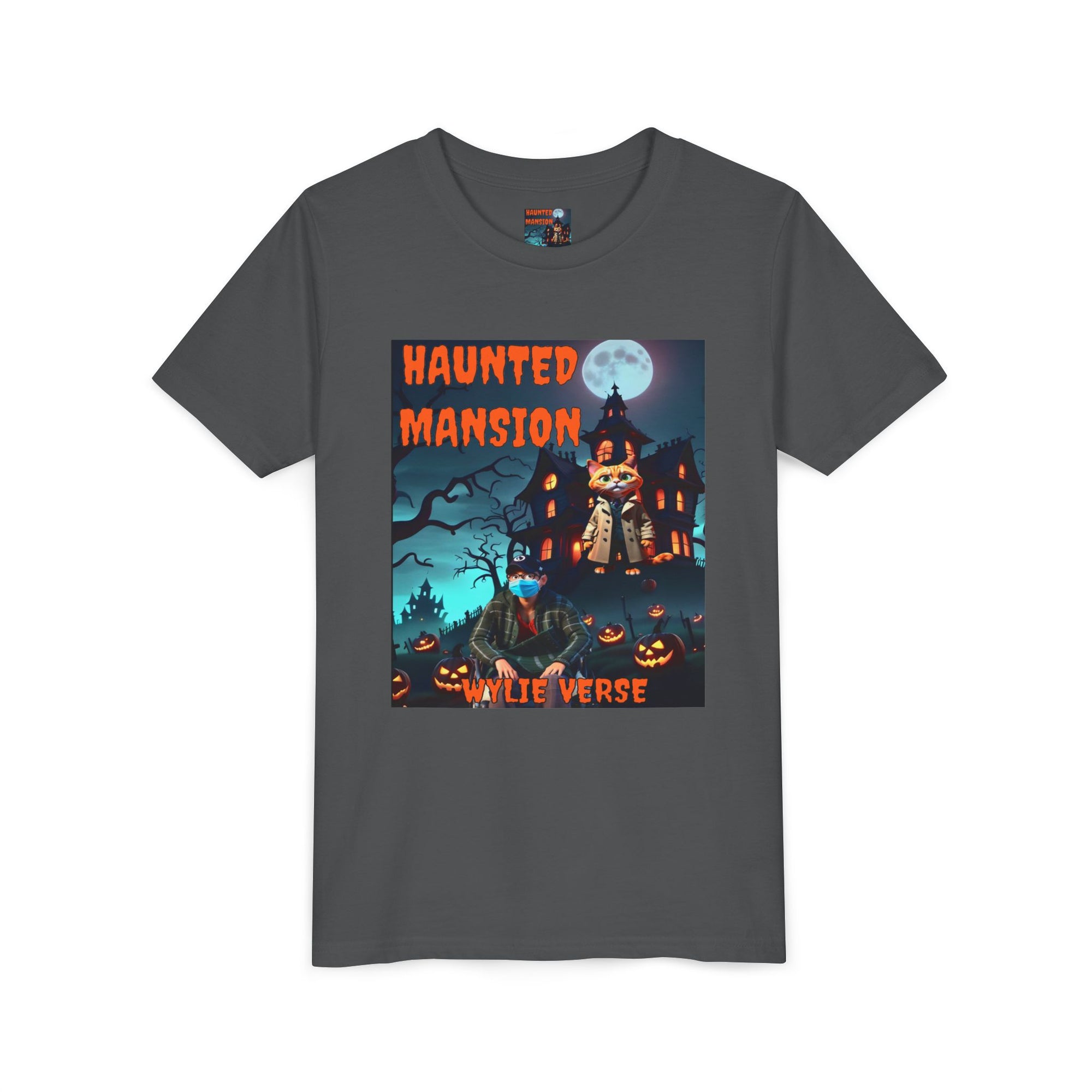 Youth Poster Tee - Wylie Verse Haunted Mansion