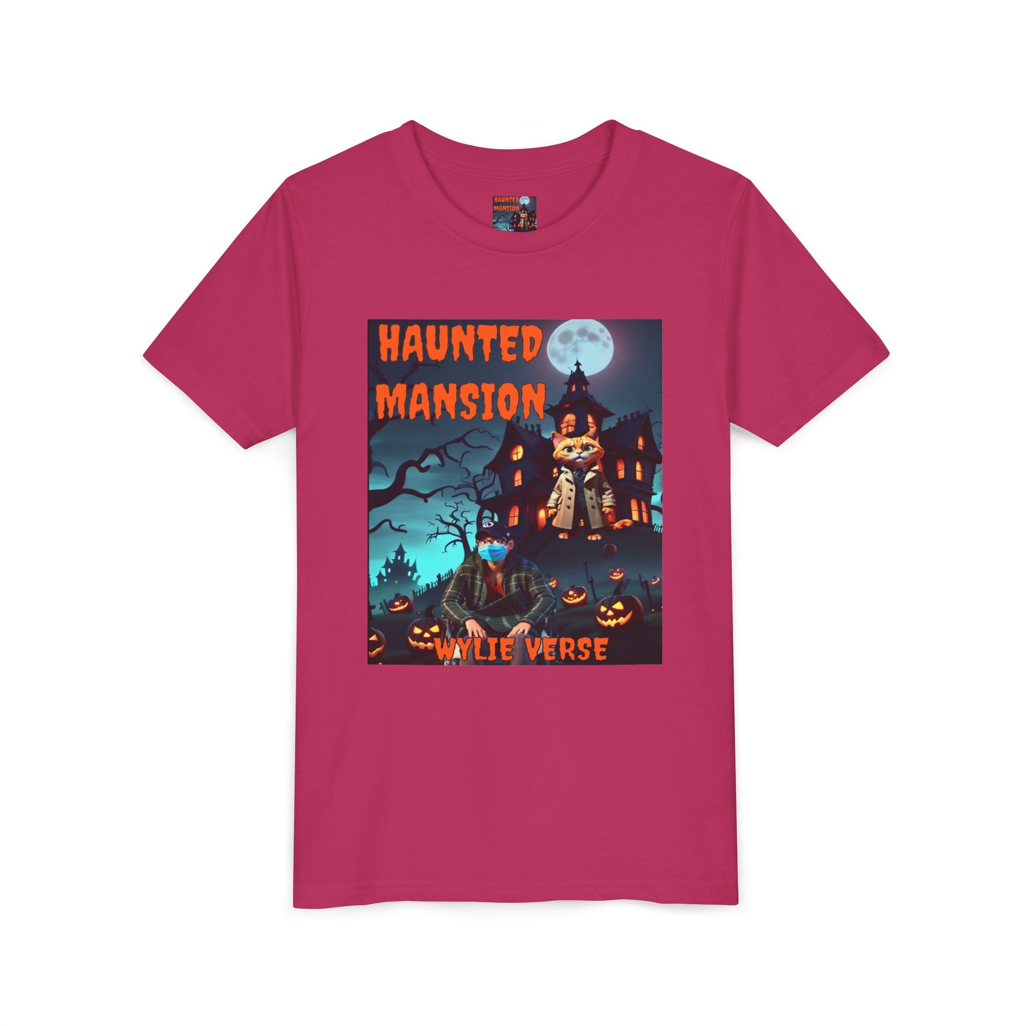 Youth Poster Tee - Wylie Verse Haunted Mansion