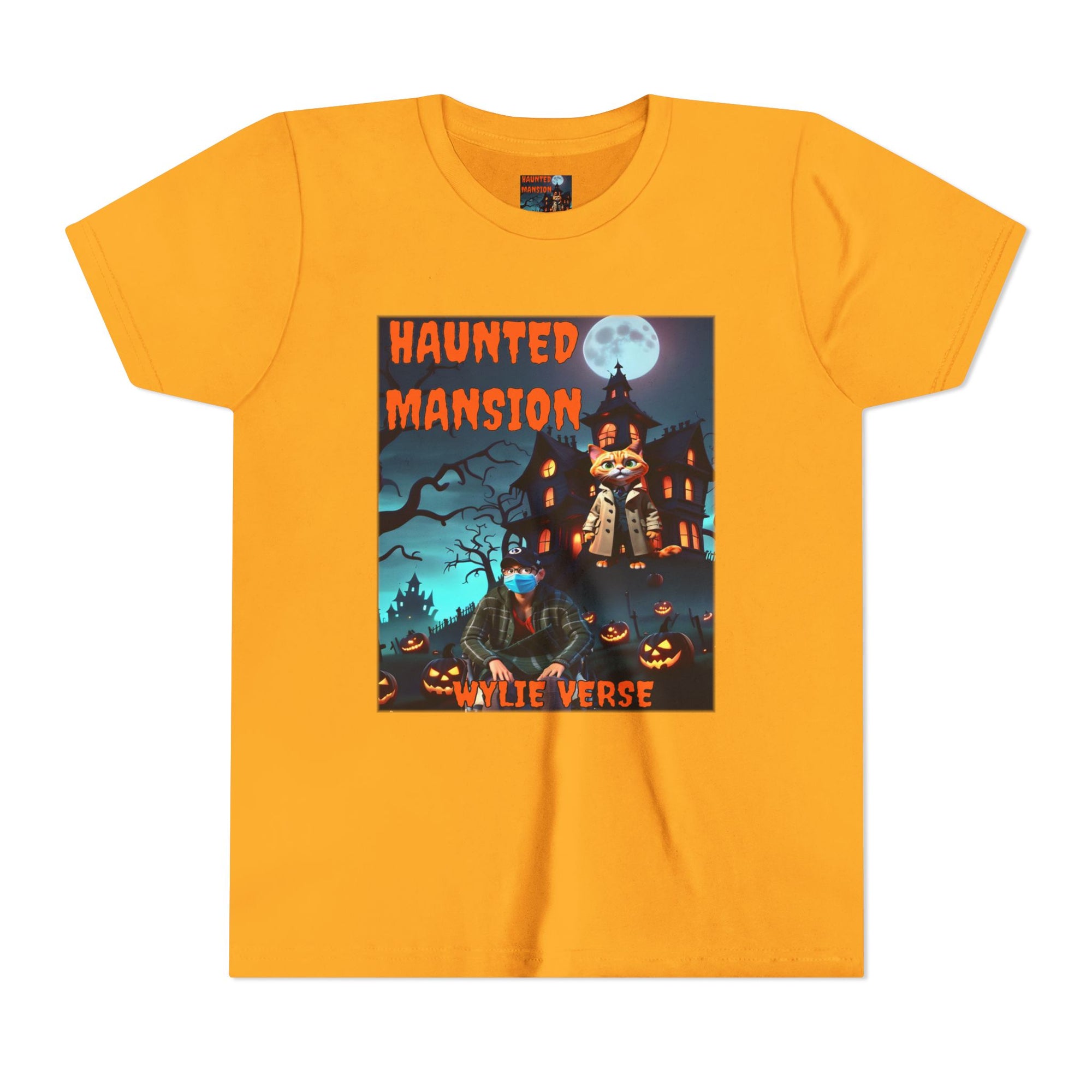 Youth Poster Tee - Wylie Verse Haunted Mansion