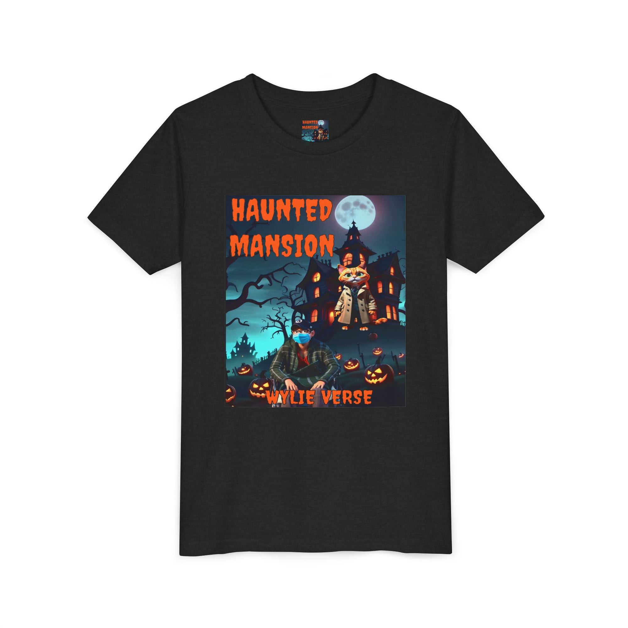 Youth Poster Tee - Wylie Verse Haunted Mansion