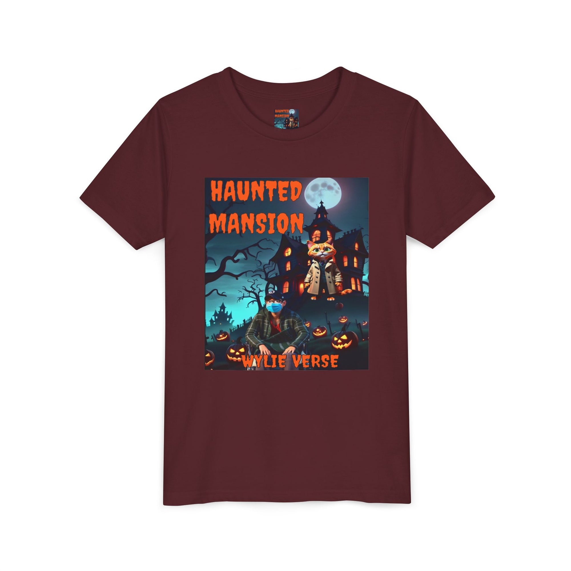 Youth Poster Tee - Wylie Verse Haunted Mansion