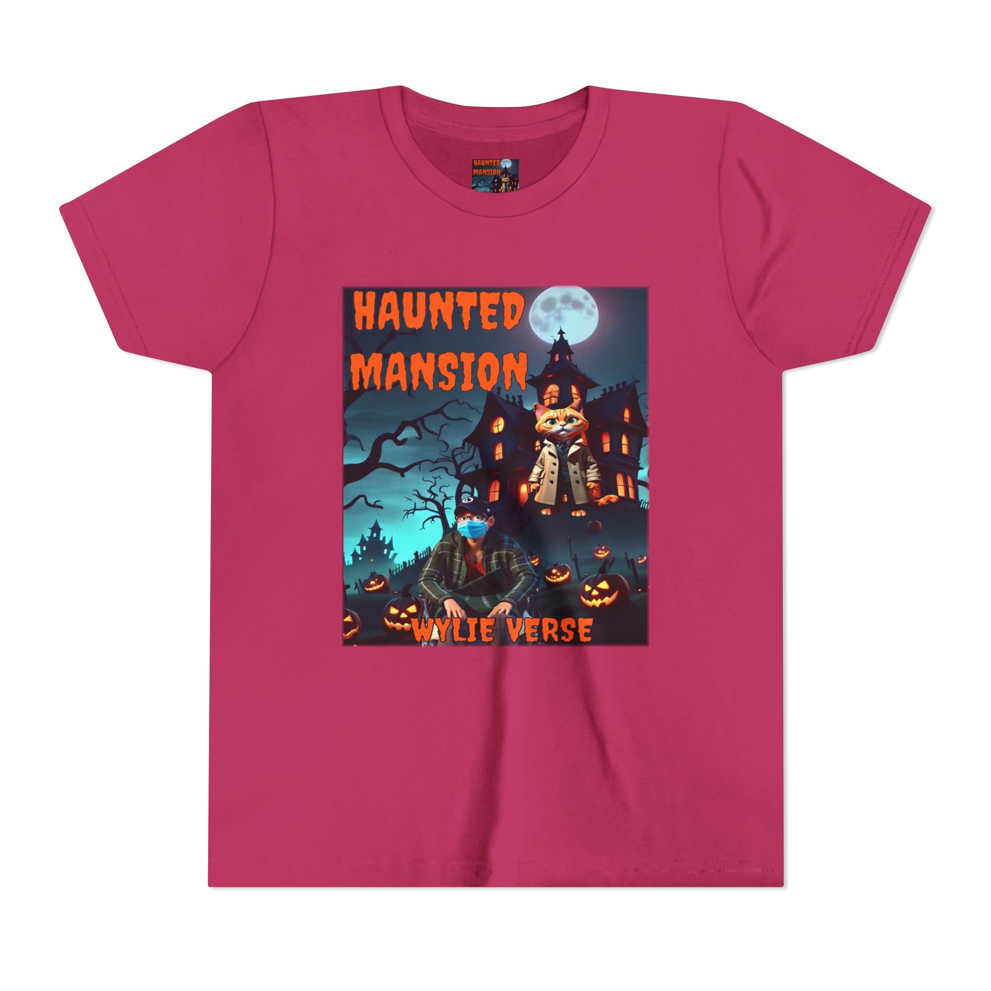 Youth Poster Tee - Wylie Verse Haunted Mansion