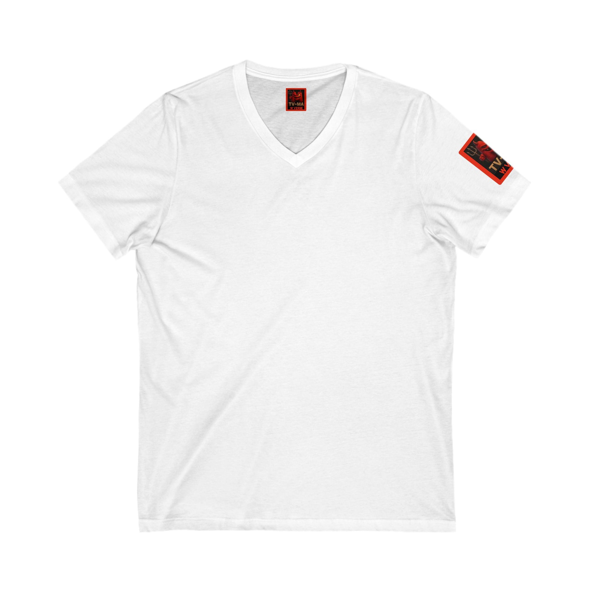 W Verse Branded Unisex V-Neck Tee