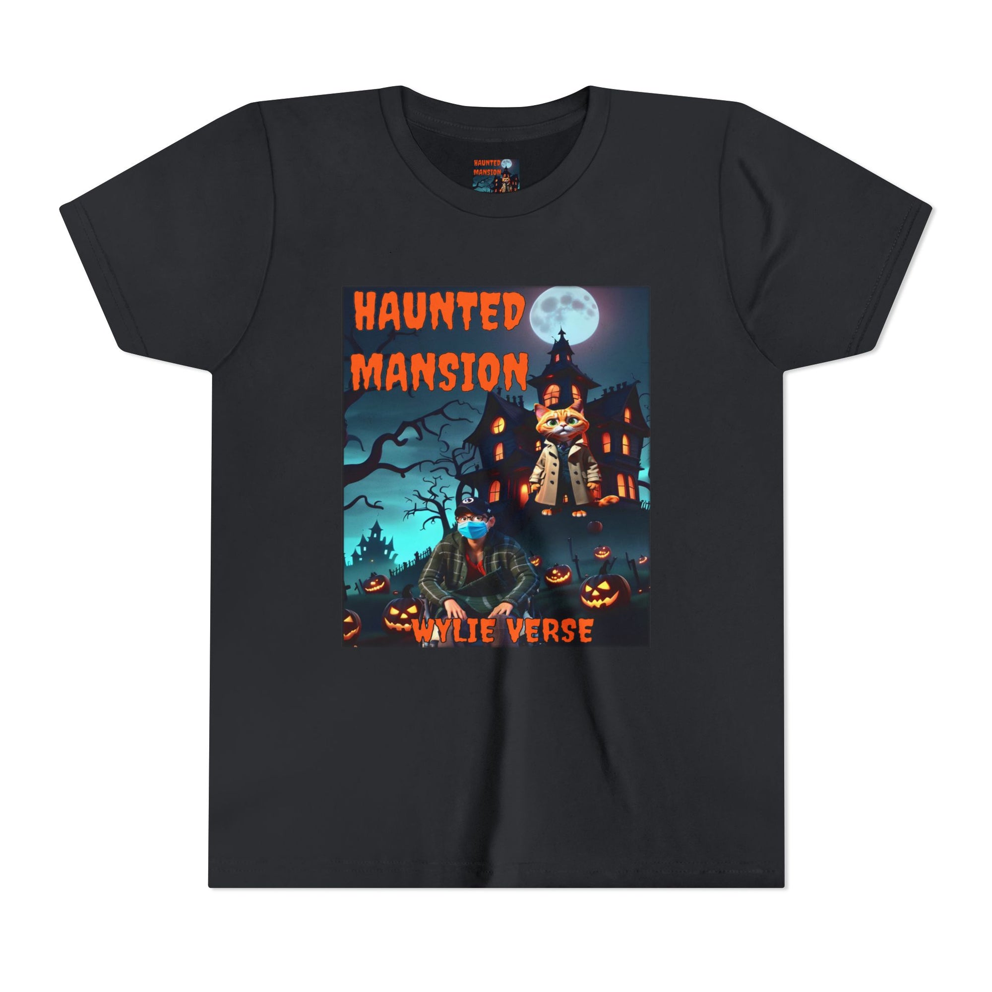 Youth Poster Tee - Wylie Verse Haunted Mansion