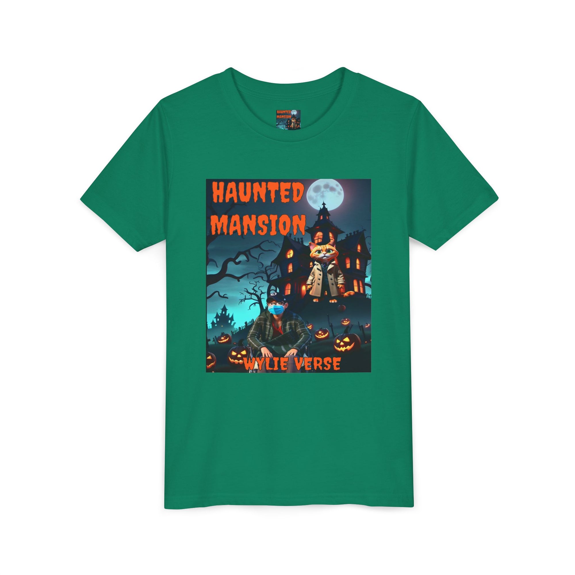 Youth Poster Tee - Wylie Verse Haunted Mansion