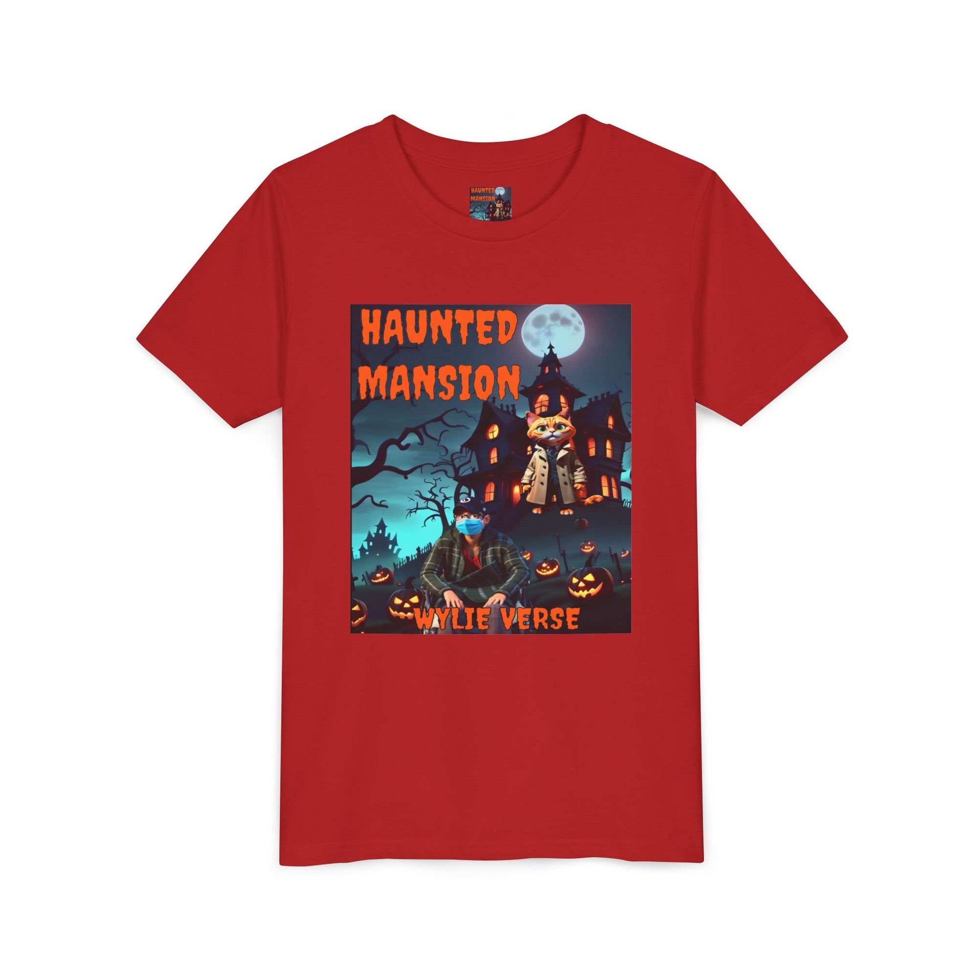 Youth Poster Tee - Wylie Verse Haunted Mansion