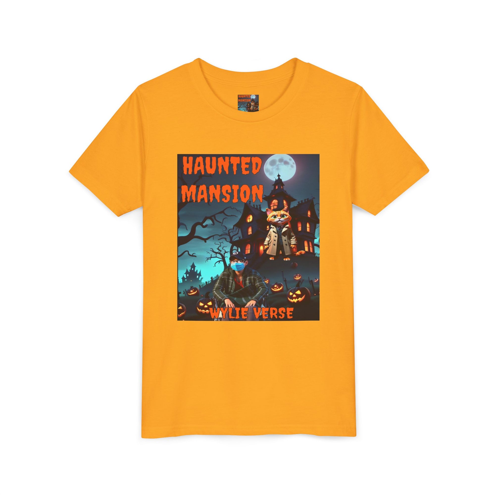 Youth Poster Tee - Wylie Verse Haunted Mansion
