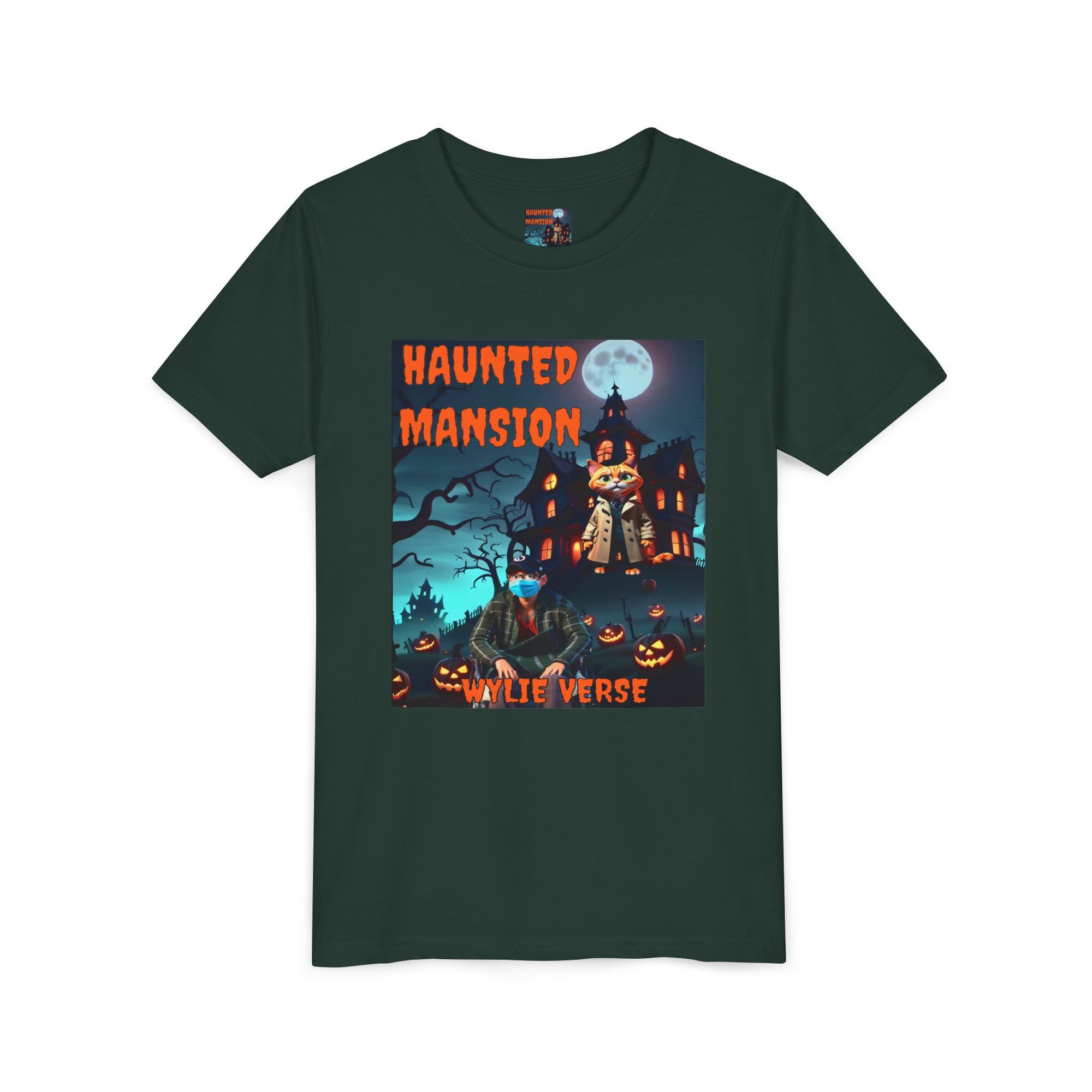 Youth Poster Tee - Wylie Verse Haunted Mansion