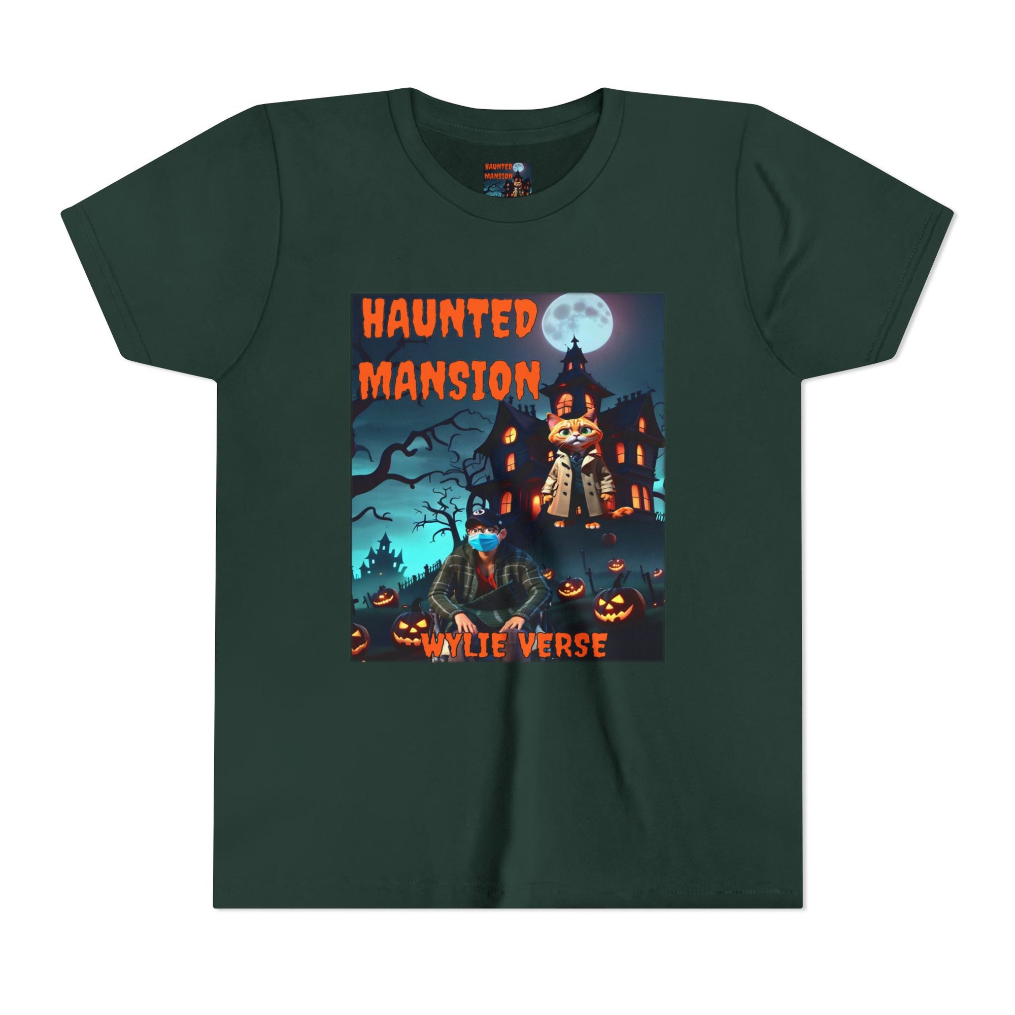 Youth Poster Tee - Wylie Verse Haunted Mansion