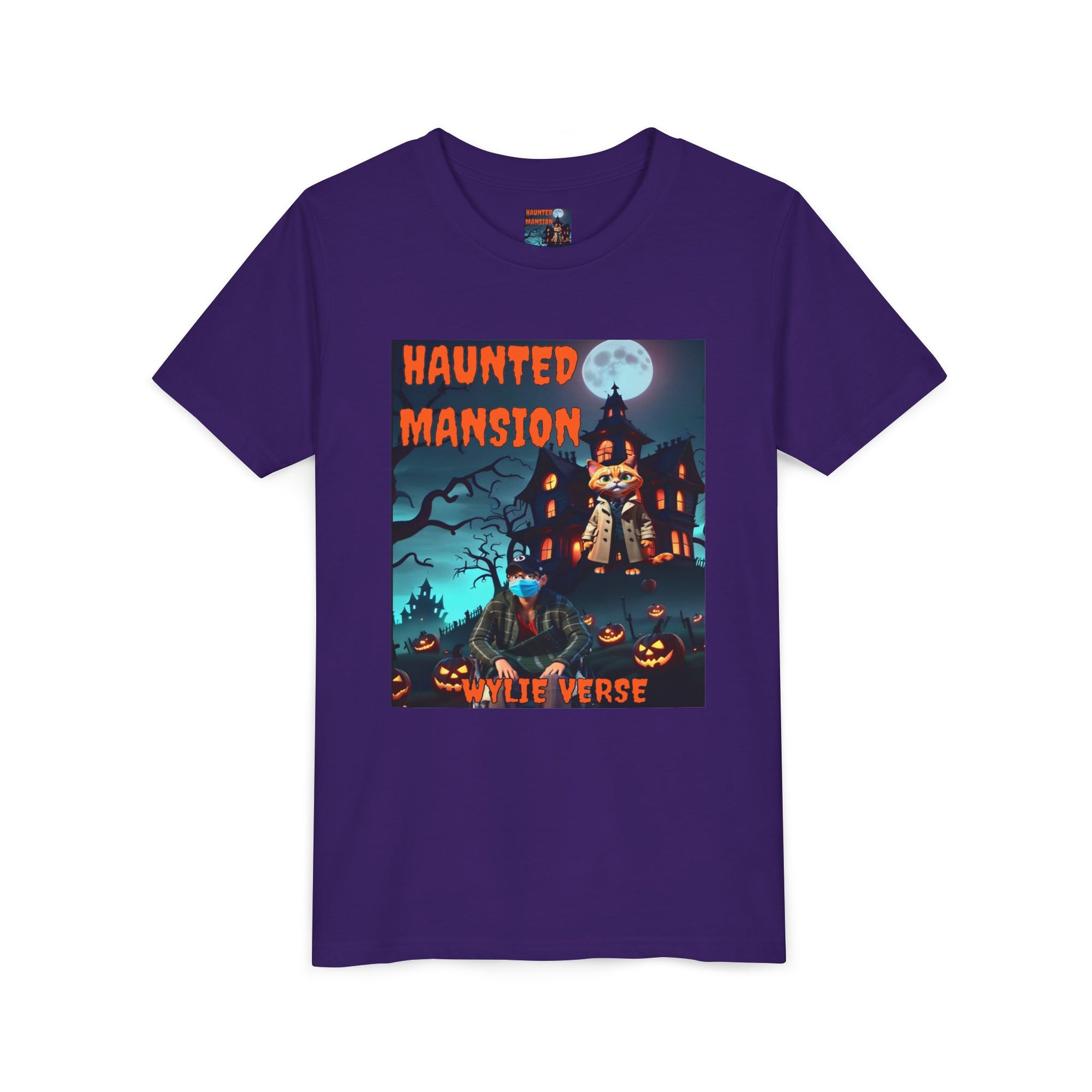 Youth Poster Tee - Wylie Verse Haunted Mansion