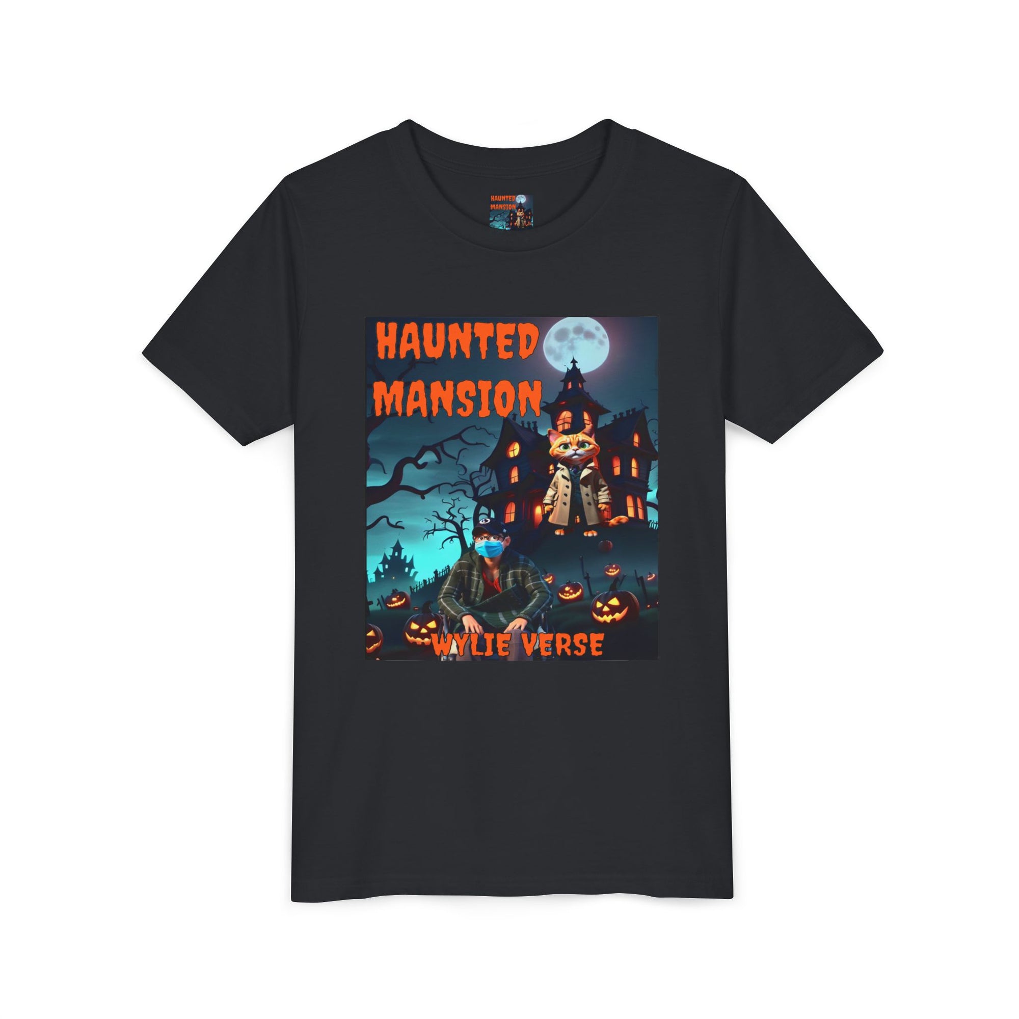 Youth Poster Tee - Wylie Verse Haunted Mansion