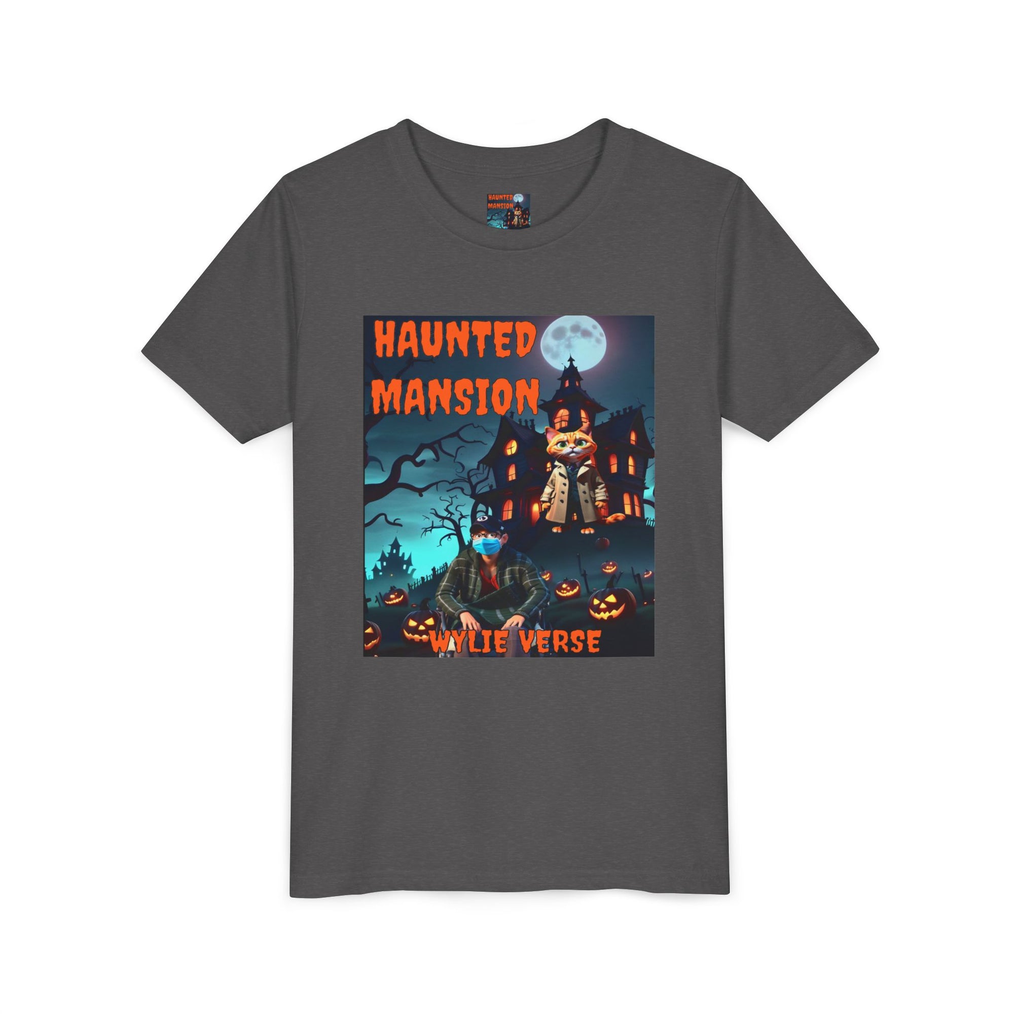 Youth Poster Tee - Wylie Verse Haunted Mansion